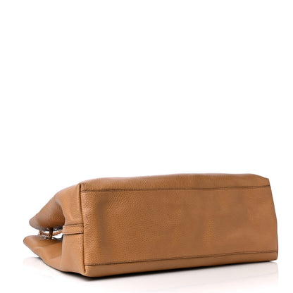 Gucci Calfskin Large Gifford Braided Handle Tote Camel 3 of 4