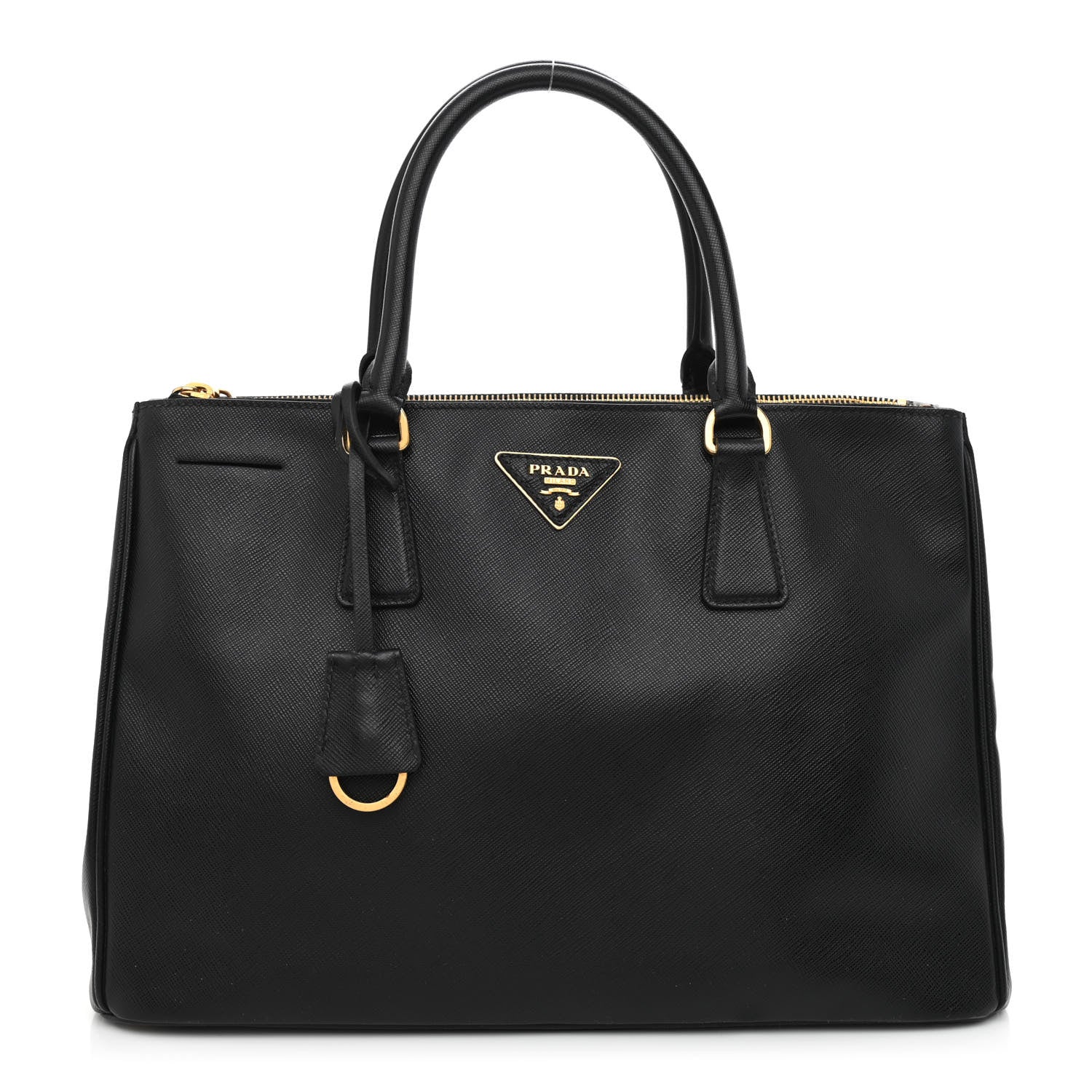 Prada Saffiano Medium Galleria Double Zip Tote Black 1 of 10
