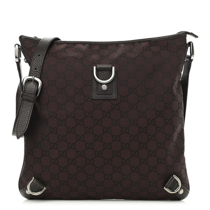 Gucci Nylon Monogram Abbey Messenger Bag Dark Brown 1 of 10