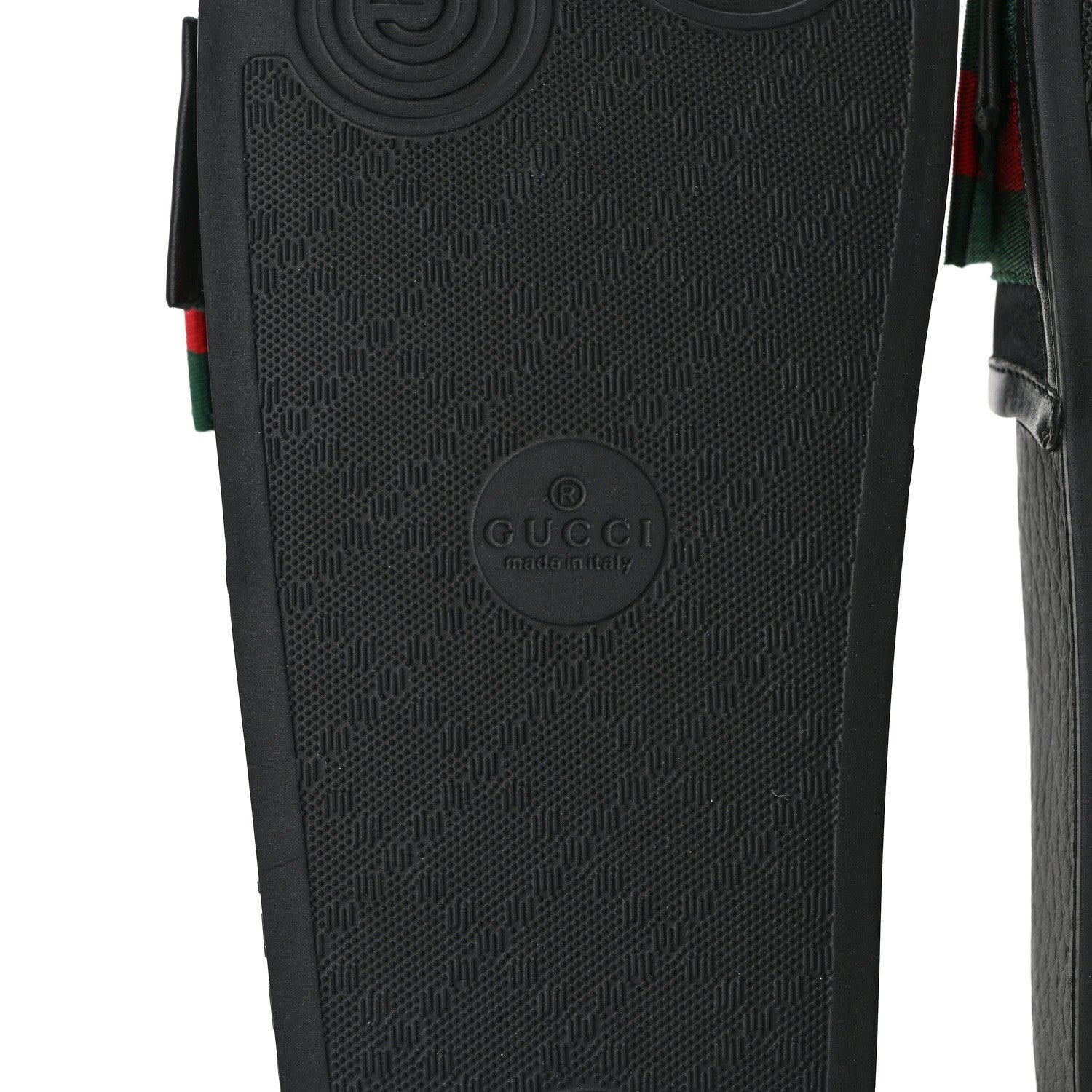 Gucci Satin Web Bow Slide Sandals 39 Black 6 of 8