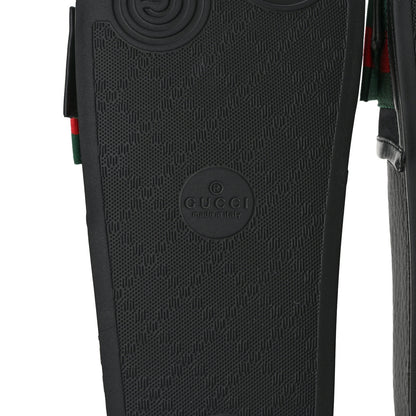 Gucci Satin Web Bow Slide Sandals 39 Black 6 of 8