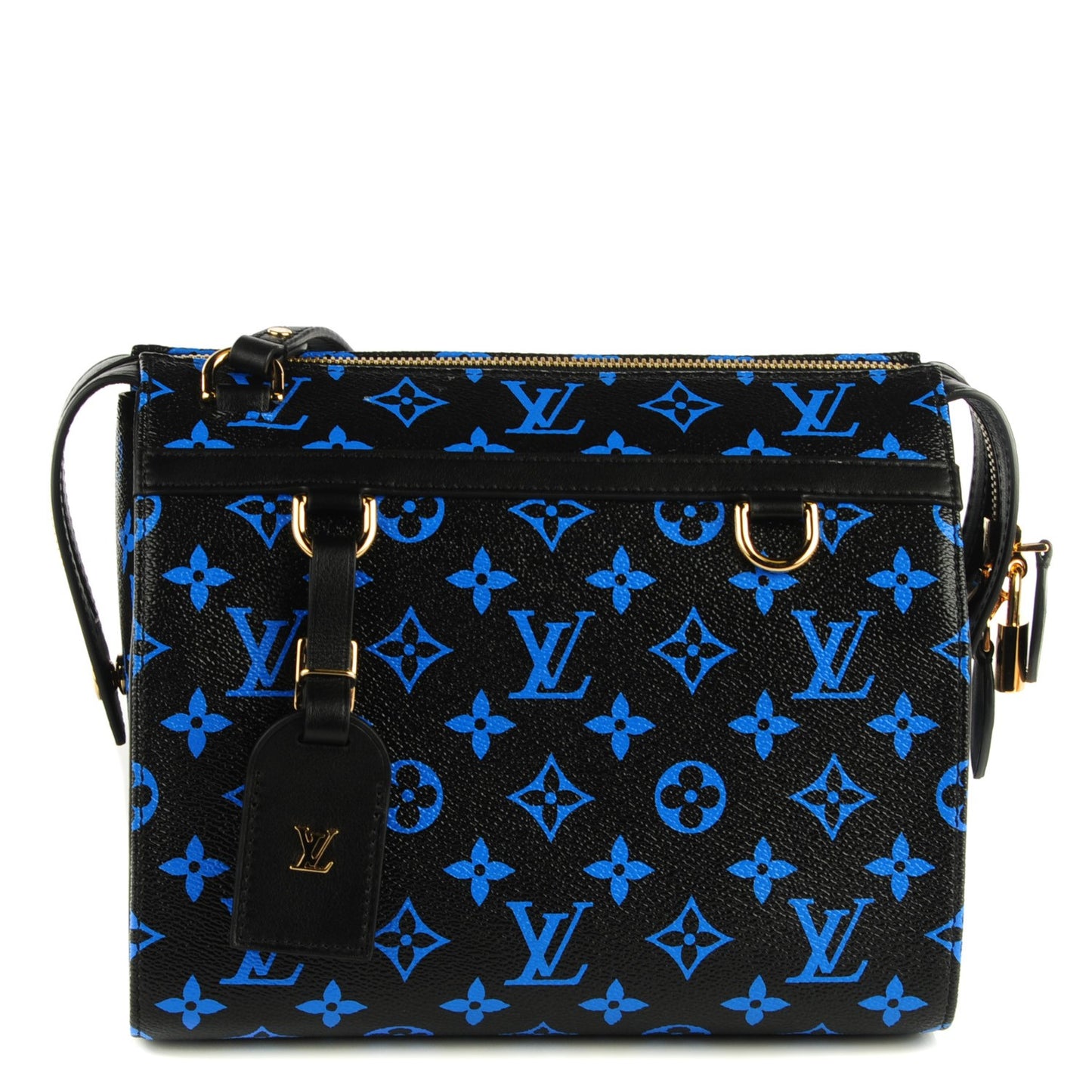 Colored Monogram Speedy Amazon PM Blue Black