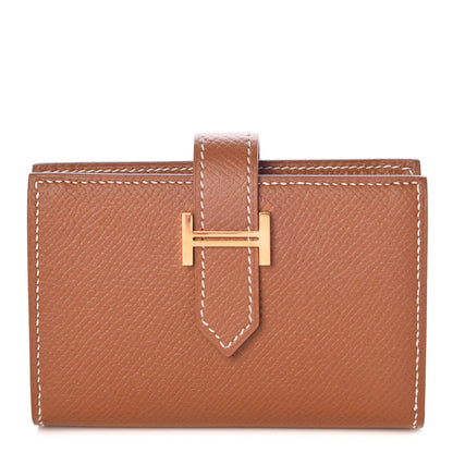 Hermes Epsom Mini Bearn Wallet Gold 1 of 8