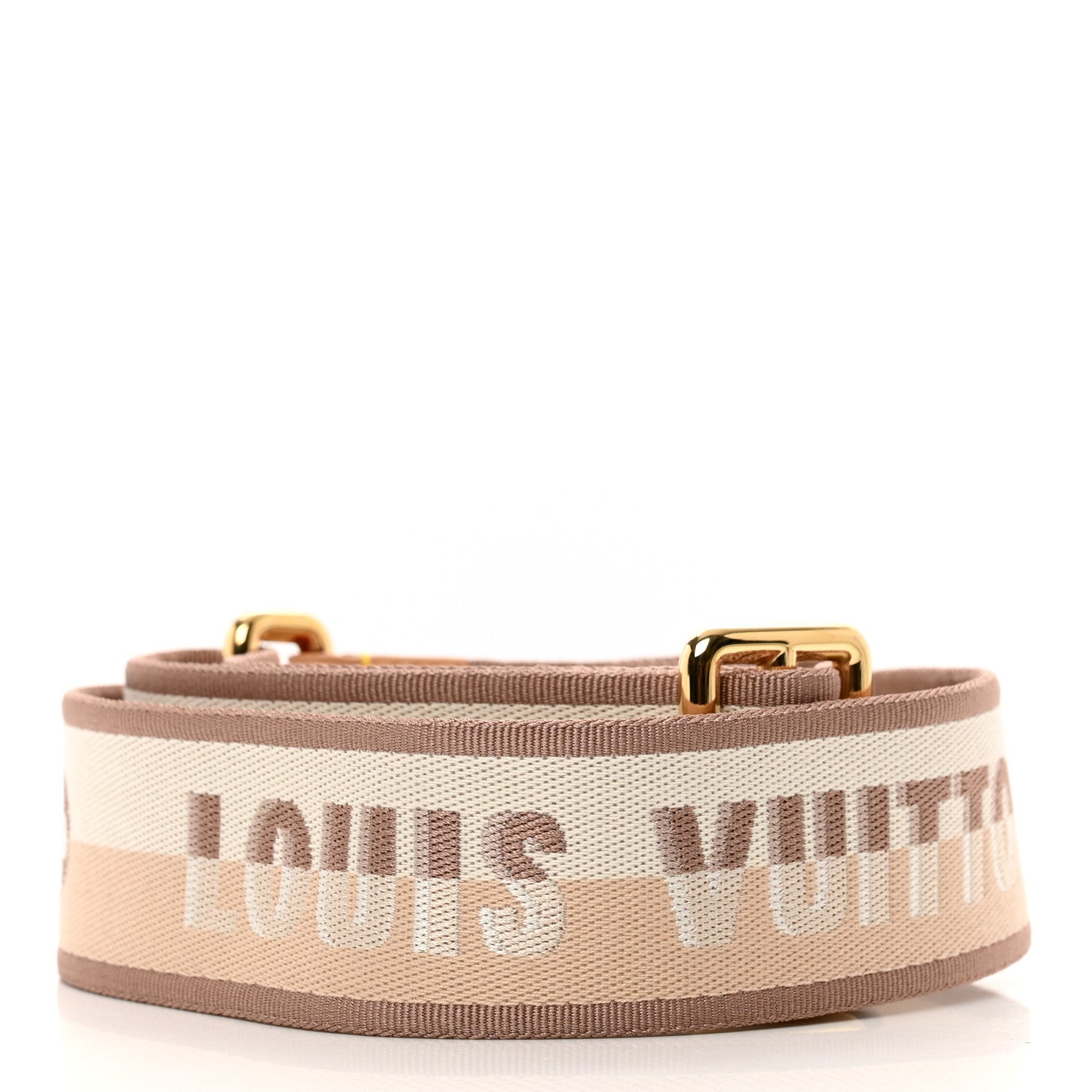 Louis Vuitton Jacquard Neverfull BB Shoulder Strap Beige Brown 1 of 3