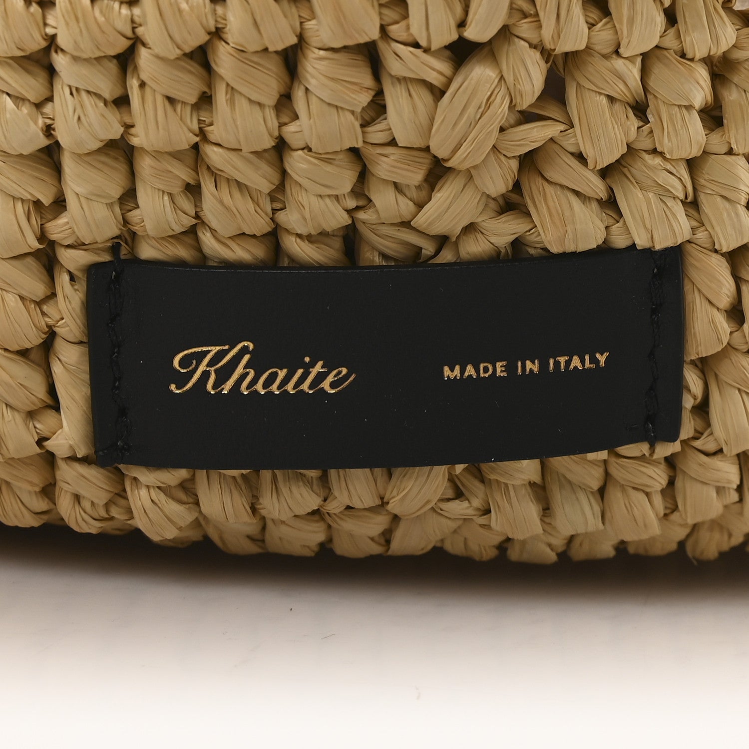 Khaite Raffia Olivia Hobo Natural 6 of 9