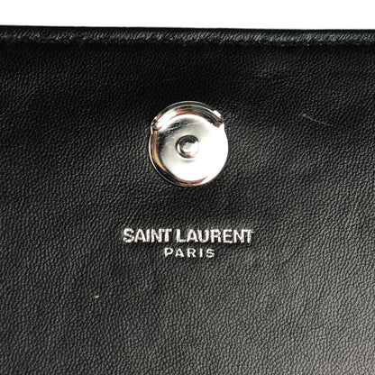 Saint Laurent Denim Medium Classic Monogram Satchel Blue 6 of 8