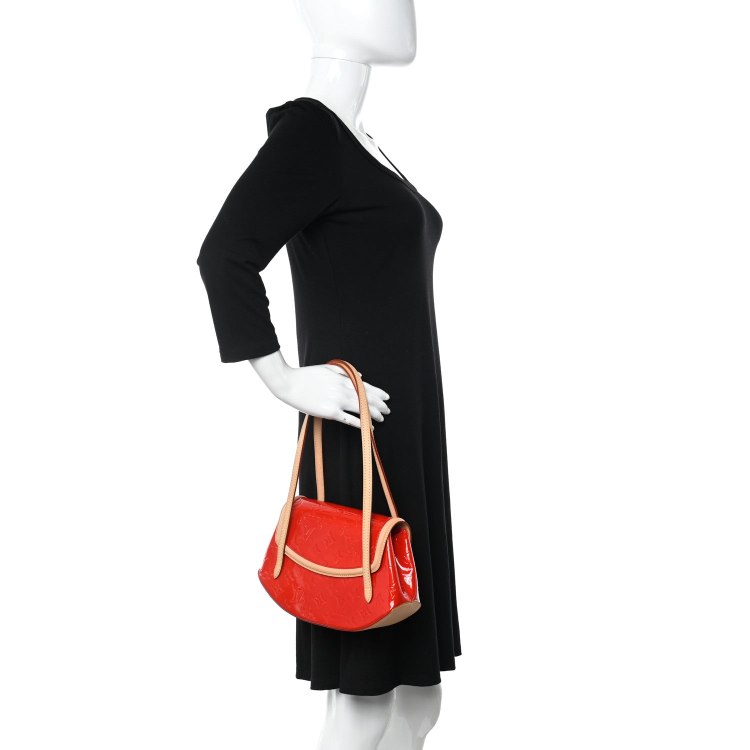 Louis Vuitton Vernis Biscayne Bay PM Rouge 2 of 14