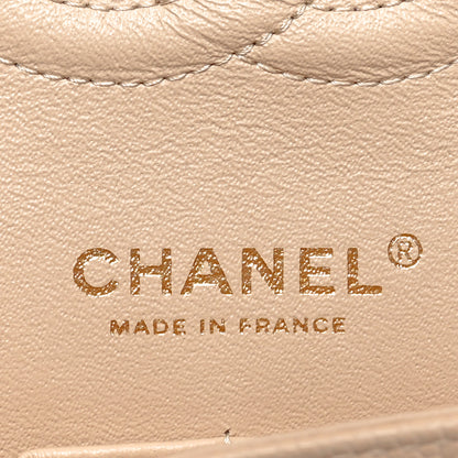 Chanel Caviar Quilted Medium Double Flap Beige 6 of 10