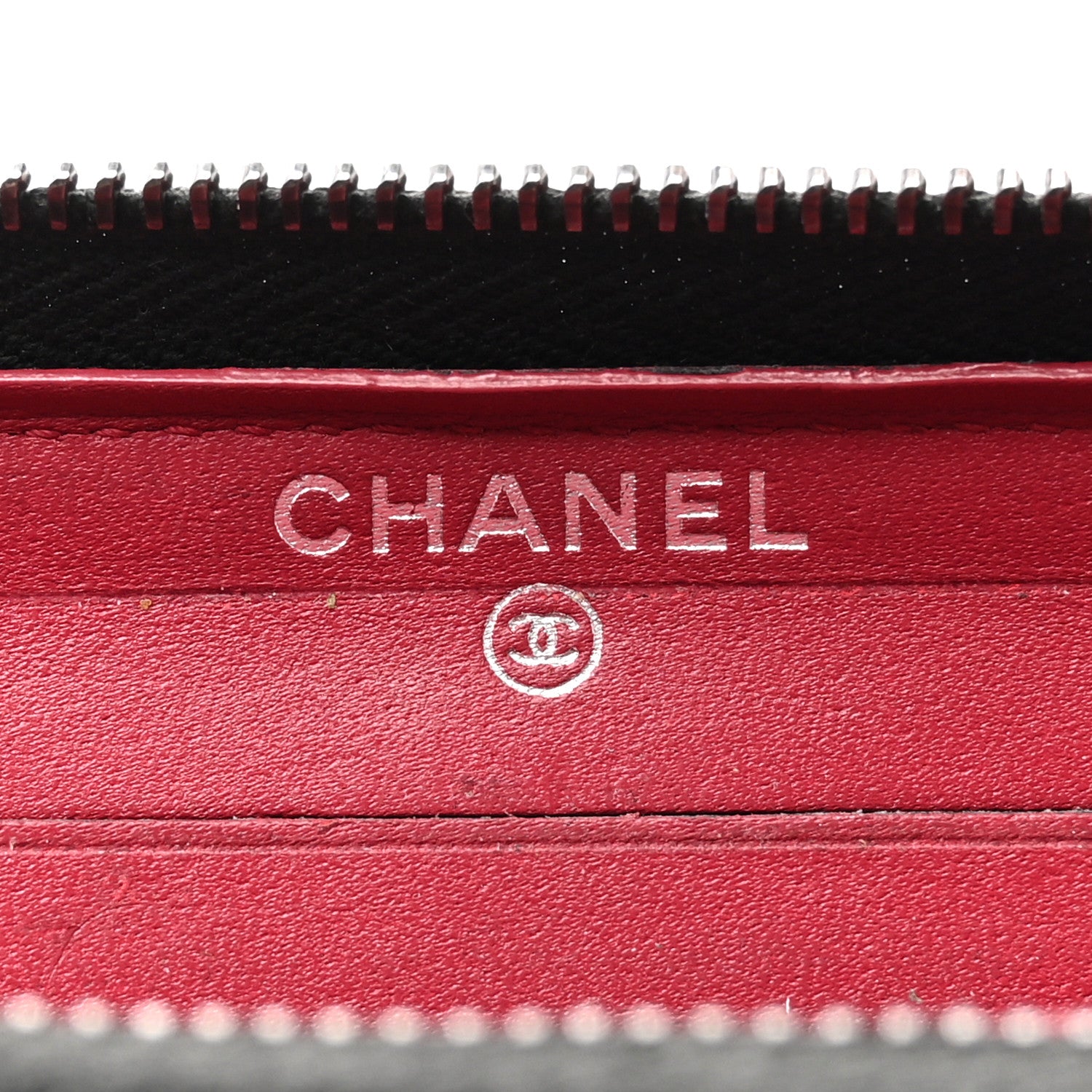Chanel Aged Calfskin Quilted Small Gabrielle Zip Around Wallet Black 6 of 10