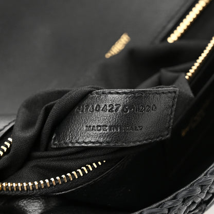 Saint Laurent Raffia Monogram Tassel Kate 99 Black 8 of 12