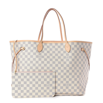 Louis Vuitton Damier Azur Neo Neverfull GM Rose Ballerine 1 of 10