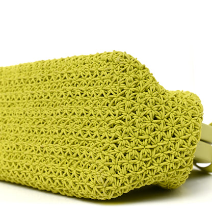 Bottega Veneta Rubber Crochet Small The Point Triangle Bag Seagrass 9 of 9