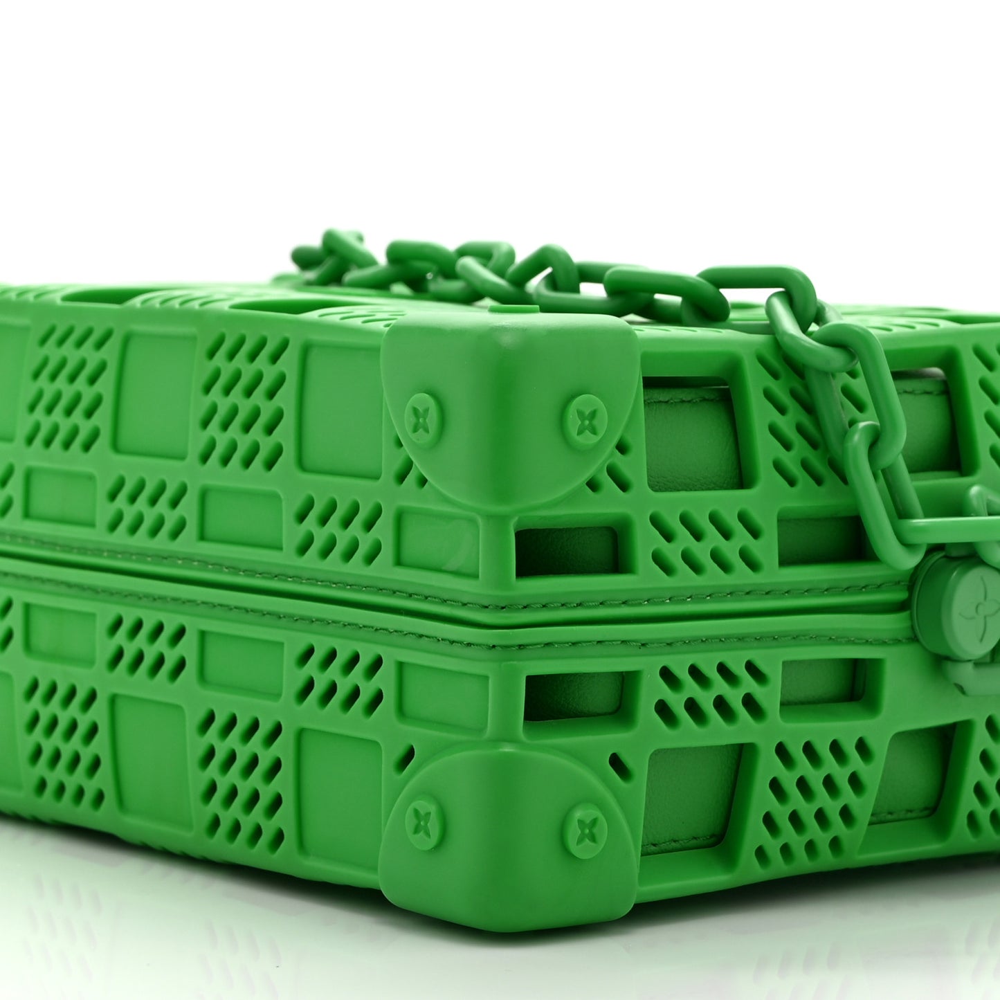 Rubber Cowhide Mini Soft Trunk Green