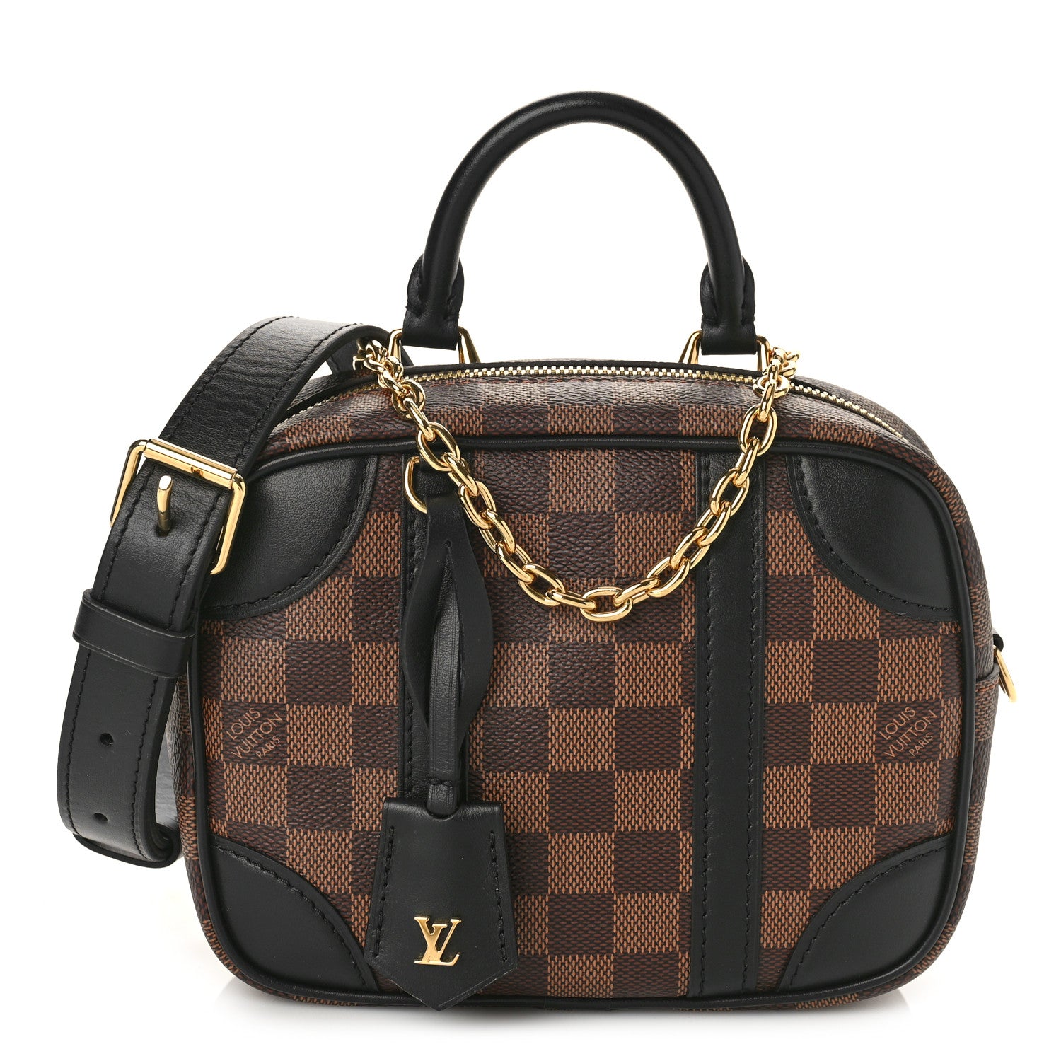 Louis Vuitton Damier Ebene Valisette Souple BB Black 1 of 7