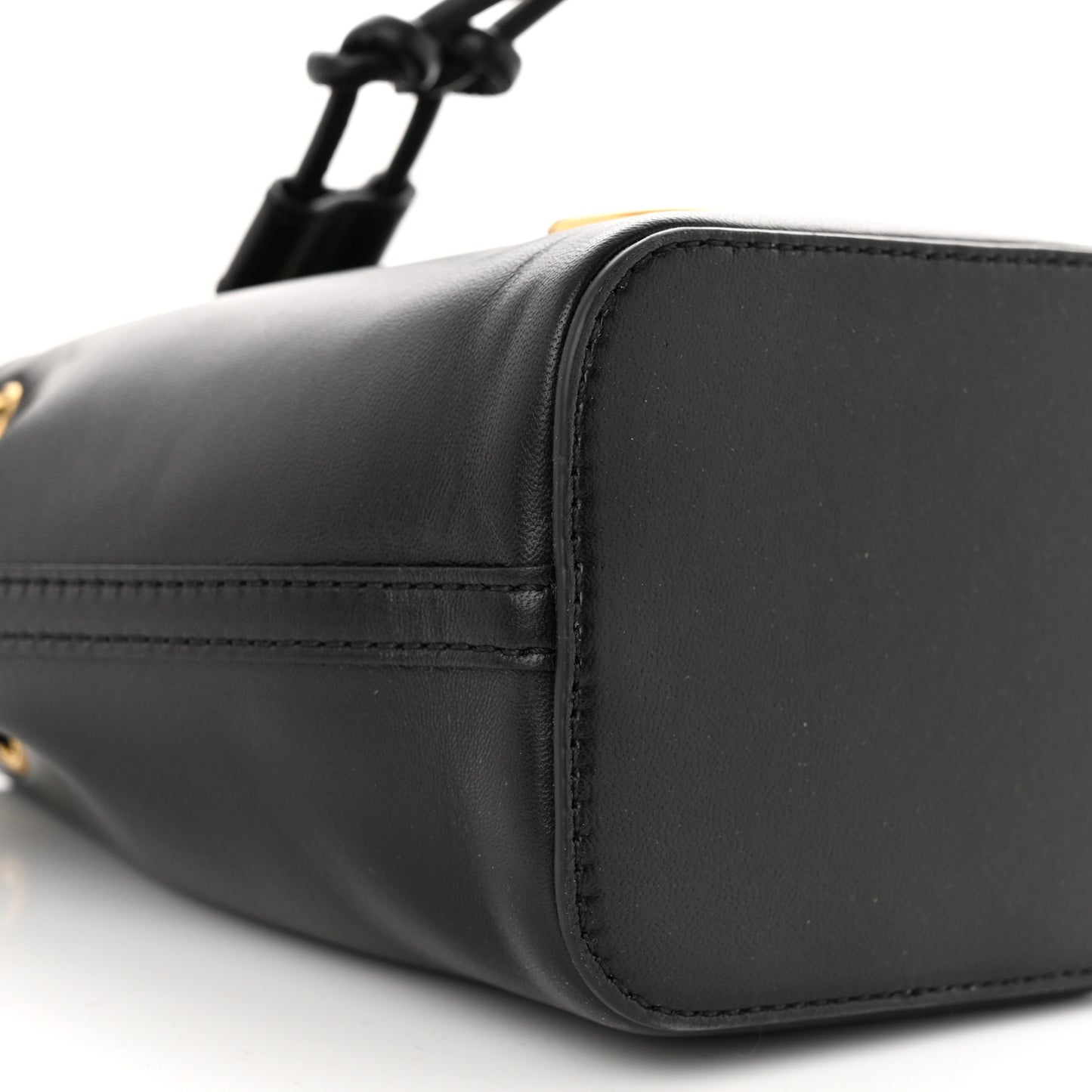 Nappa Mini VLogo Signature Bucket Bag Black