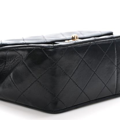 Chanel Lambskin Quilted Mini Square Flap Bag Black 9 of 11