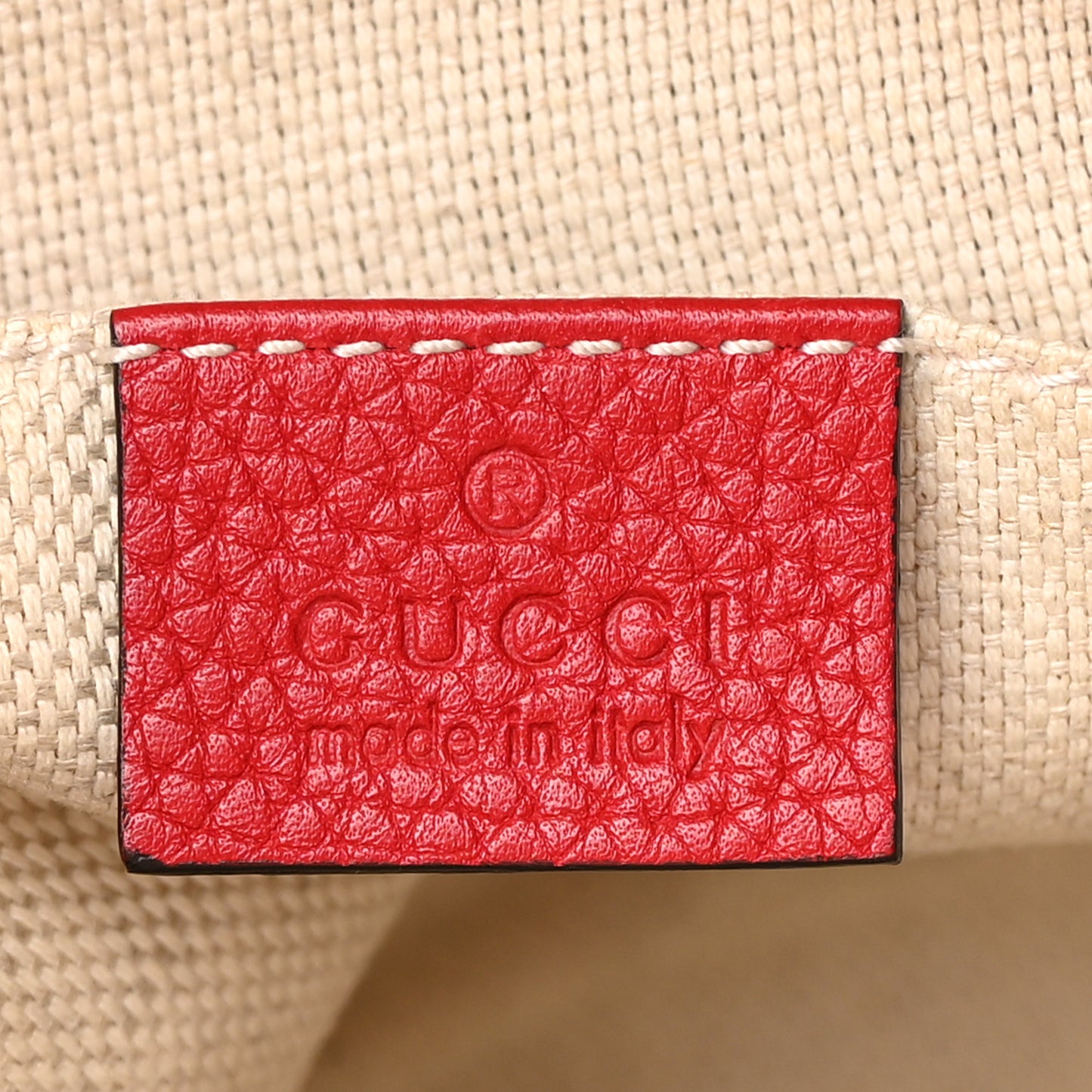 Pebbled Calfskin Small Soho Disco Bag Tabasco Red