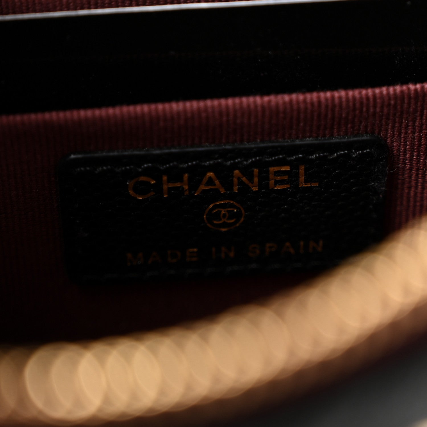 Chanel Caviar Quilted Cosmetic Case Black 6 of 8
