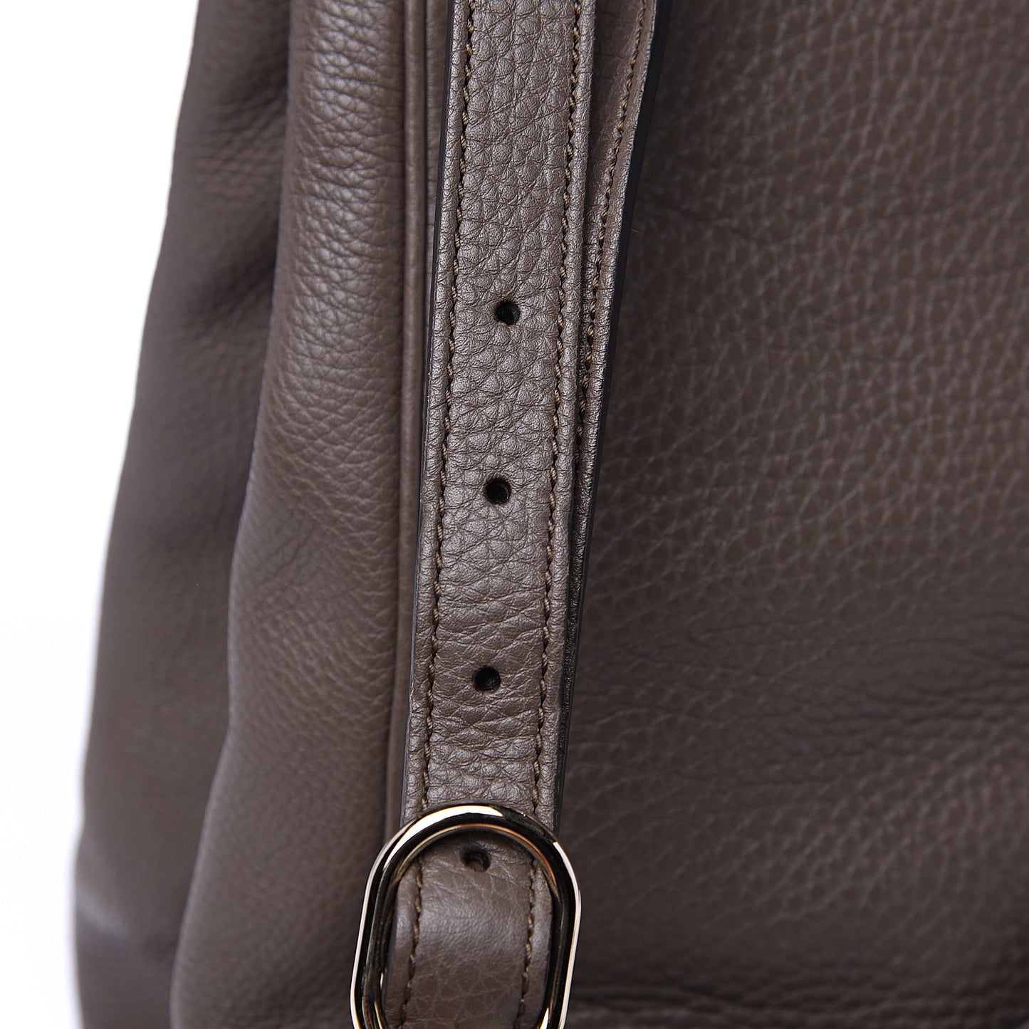 Calfskin Large Bamboo Shopper Tote Grey Field