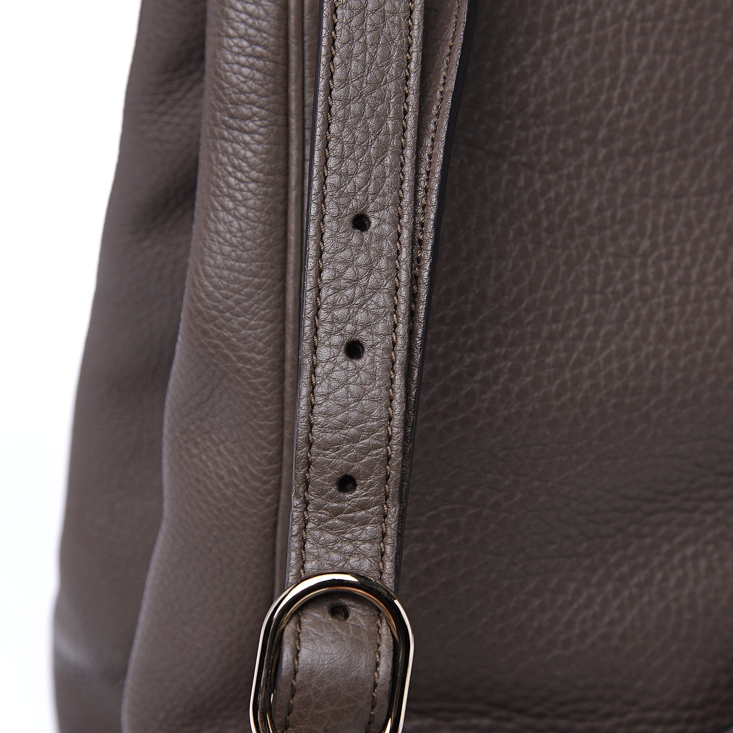 Gucci Calfskin Large Bamboo Shopper Tote Grey Field 9 of 12