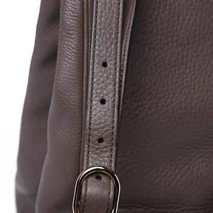 Gucci Calfskin Large Bamboo Shopper Tote Grey Field 9 of 12