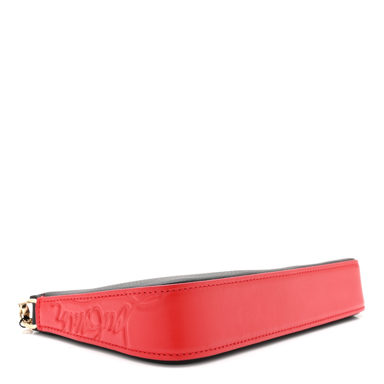 Christian Louboutin Calfskin Loubila Chain Clutch Black 4 of 9