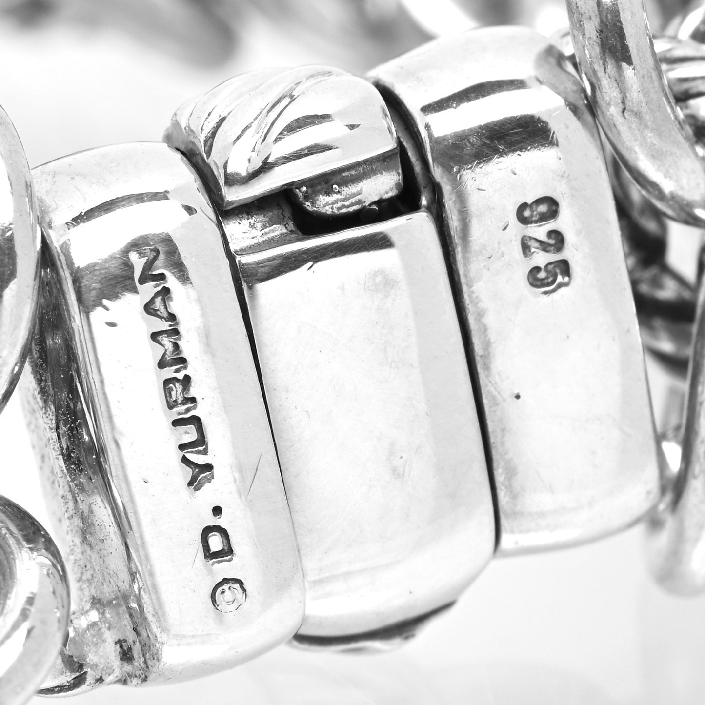 Sterling Silver Diamond Black Onyx Albion Cable Chain Bracelet