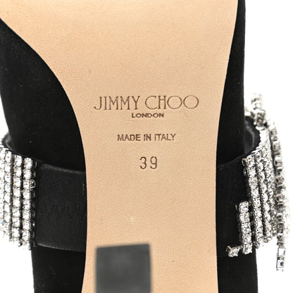 Jimmy Choo Suede Crystal Kari 90 Pumps 39 Black 7 of 9