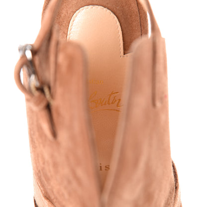 Christian Louboutin Suede Apron Lili 120 Pumps 36 Noisette 8 of 9