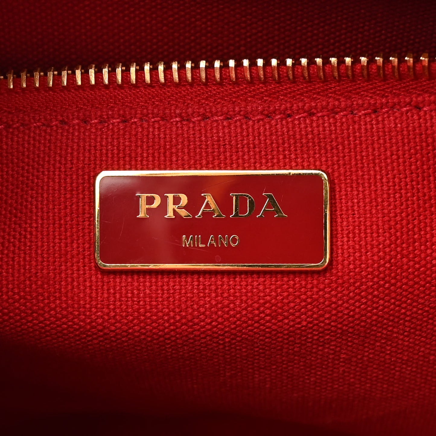 Wicker Canvas Tote Naturale Red