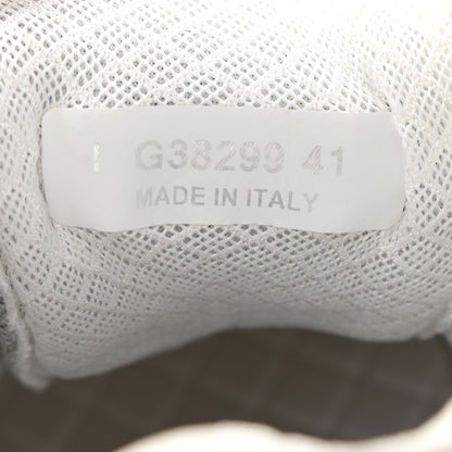 Chanel Nylon Suede Calfskin Womens CC Sneakers 41 Grey White Pink 8 of 11