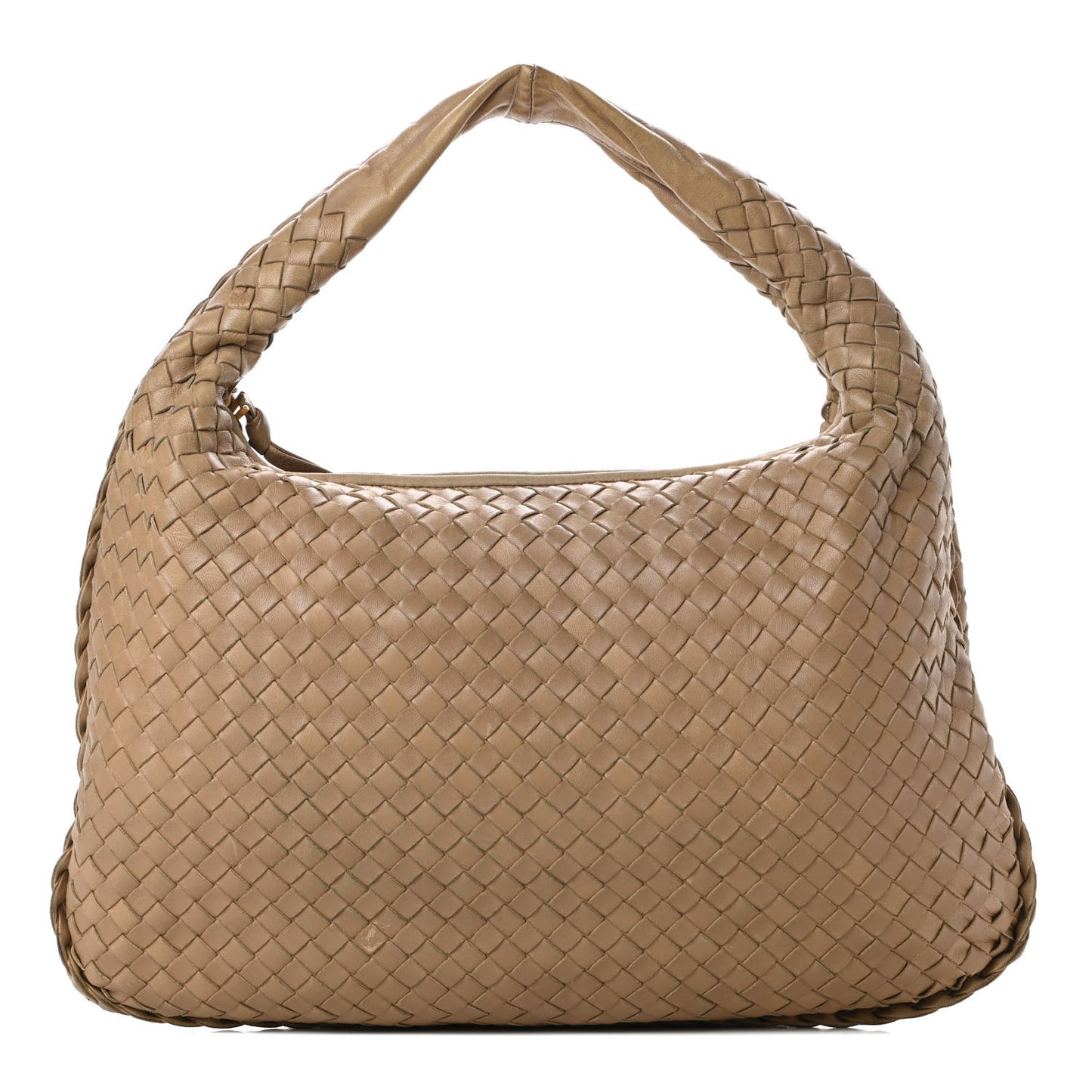 Nappa Intrecciato Medium Veneta Hobo Camel