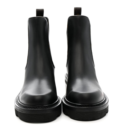 Louis Vuitton Calfskin Monogram Beaubourg Ankle Boots 38 Black 2 of 8