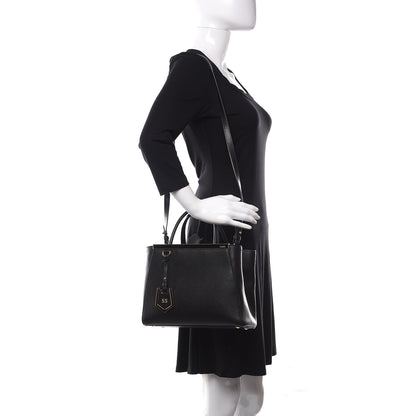 Fendi Vitello Elite Petite 2Jours Tote Black 2 of 10