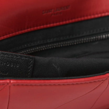 Saint Laurent Lambskin Patchwork Monogram Medium Jamie Red 13 of 13