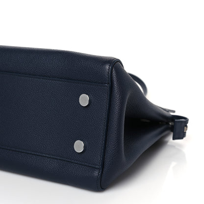 Saint Laurent Calfskin Medium Rive Gauche Cabas Navy Blue 9 of 9