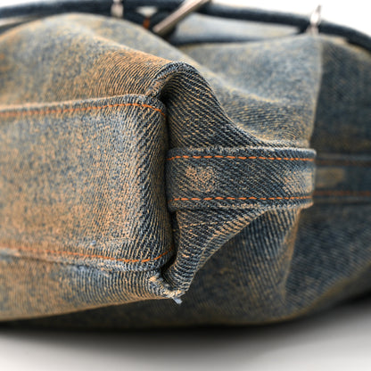 Givenchy Washed Denim Medium Voyou Bag Military Blue 10 of 13