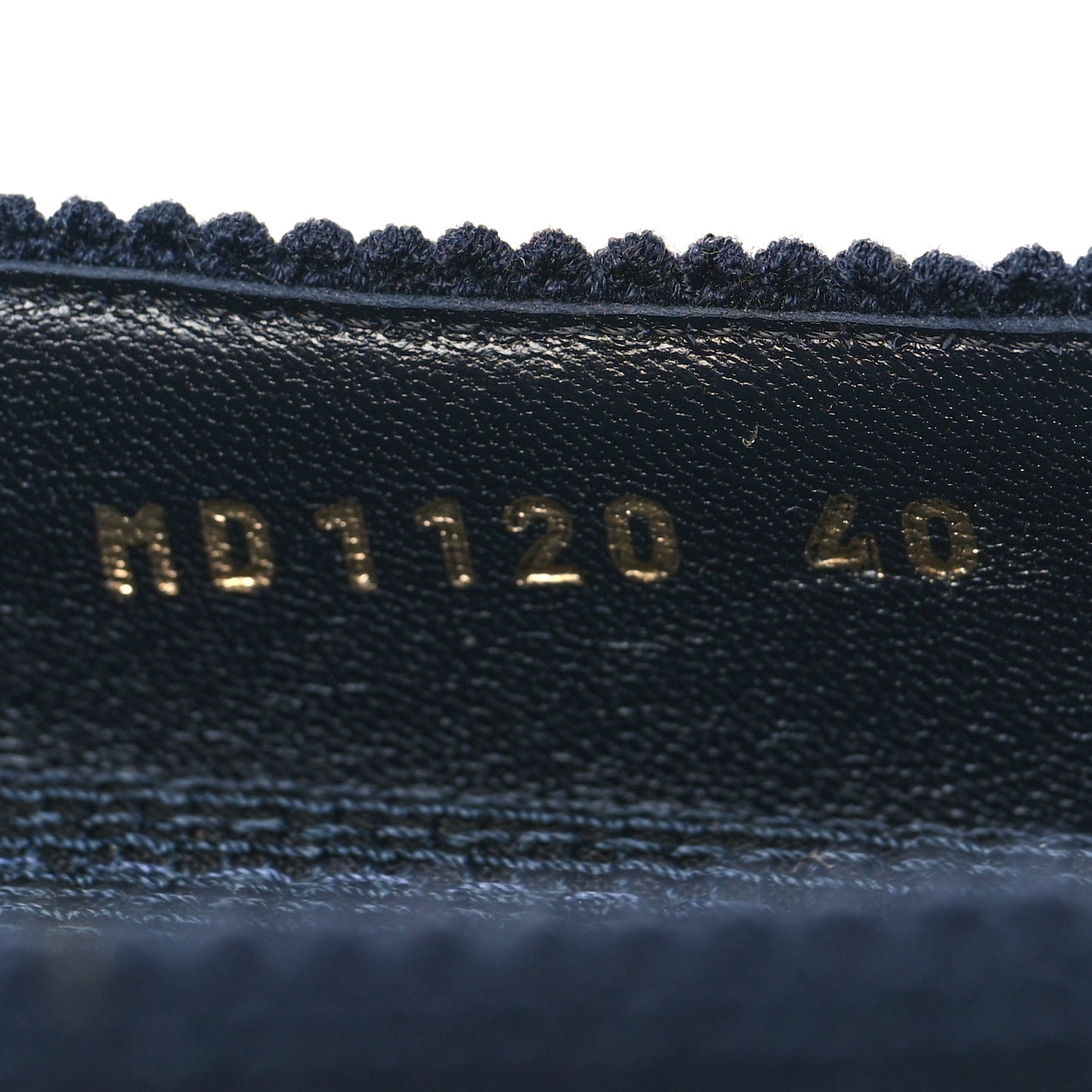 Velvet Oblique Poeme Laced Ballerina Flats 40 Blue