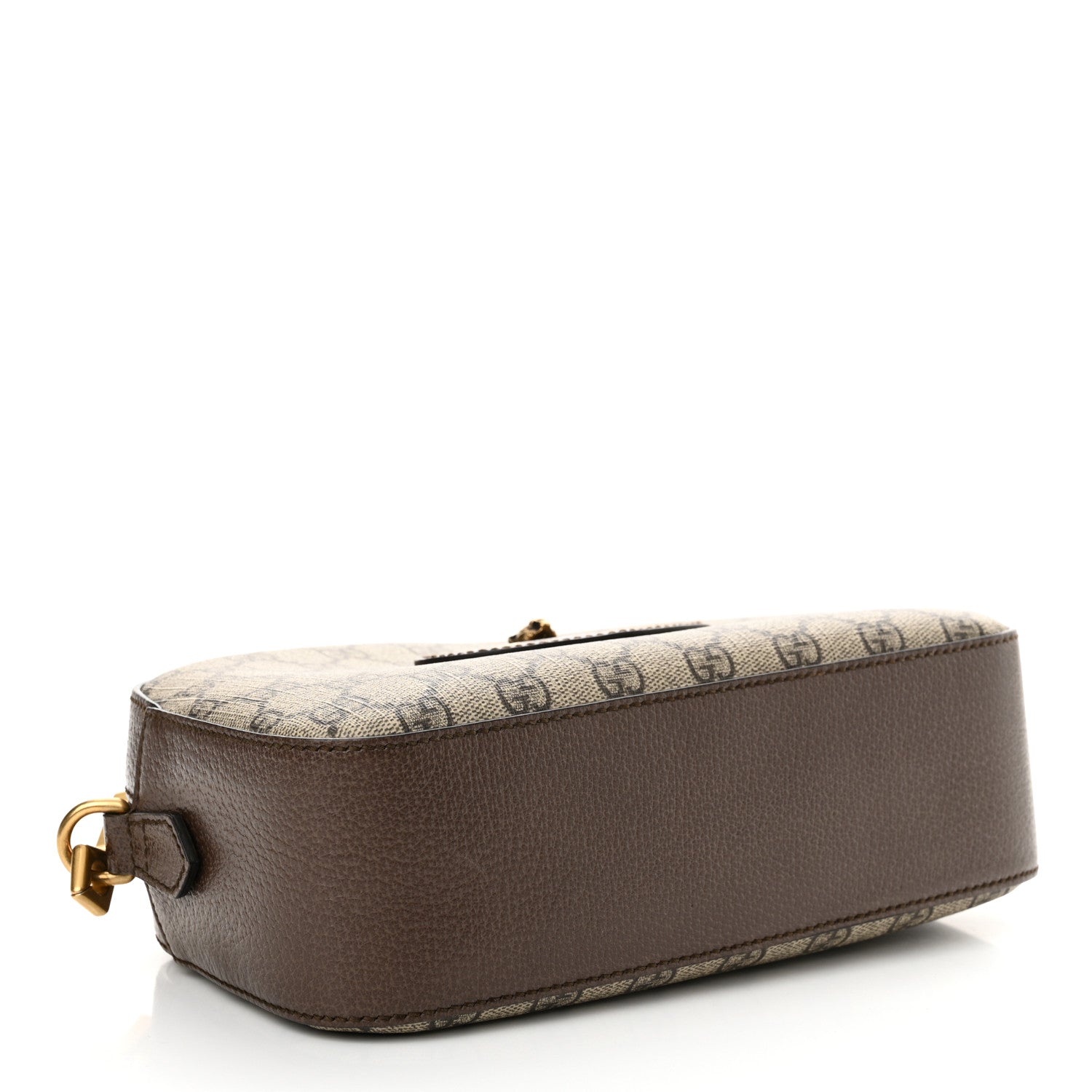 Gucci GG Supreme Monogram Web Neo Vintage Shoulder Bag Beige New Acero Crop 4 of 12