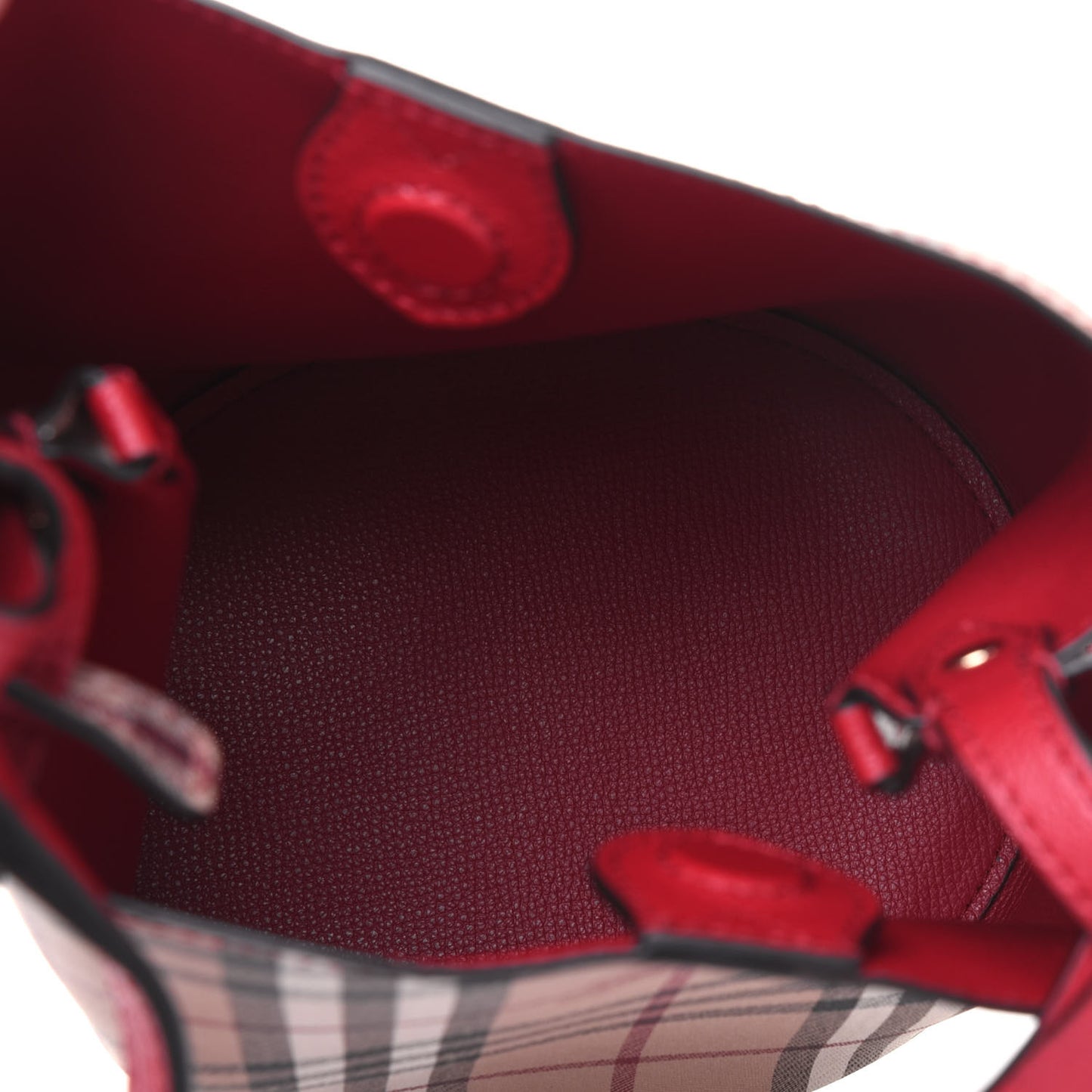 Haymarket Check Colours Small Lorne Bucket Crossbody Poppy Red