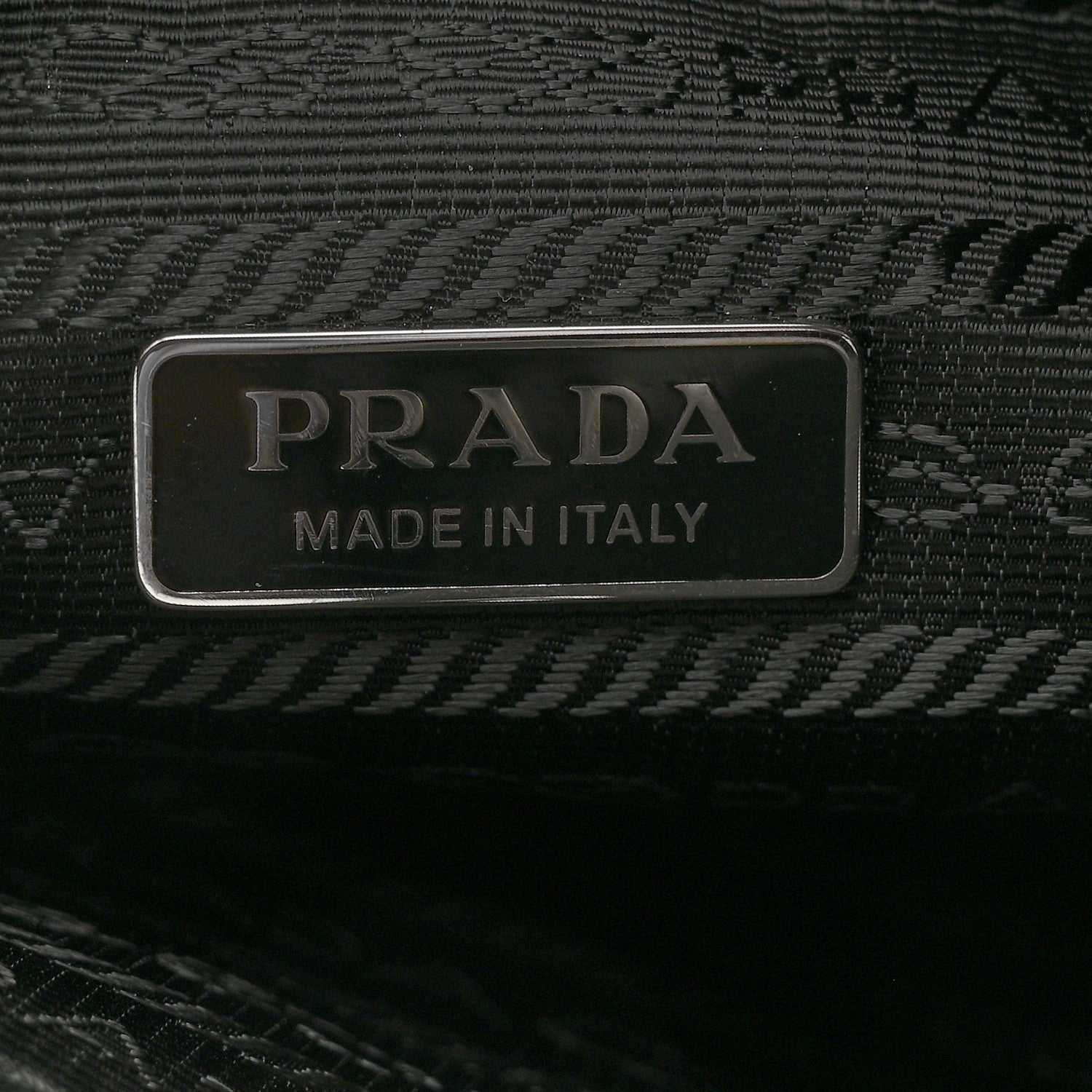 Prada Tessuto Saffiano Ricamo Sequin Crystal Embellished Mini Re-Edition 1978 Bucket Bag Black 6 of 12