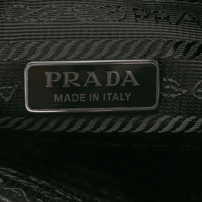 Prada Tessuto Saffiano Ricamo Sequin Crystal Embellished Mini Re-Edition 1978 Bucket Bag Black 6 of 12