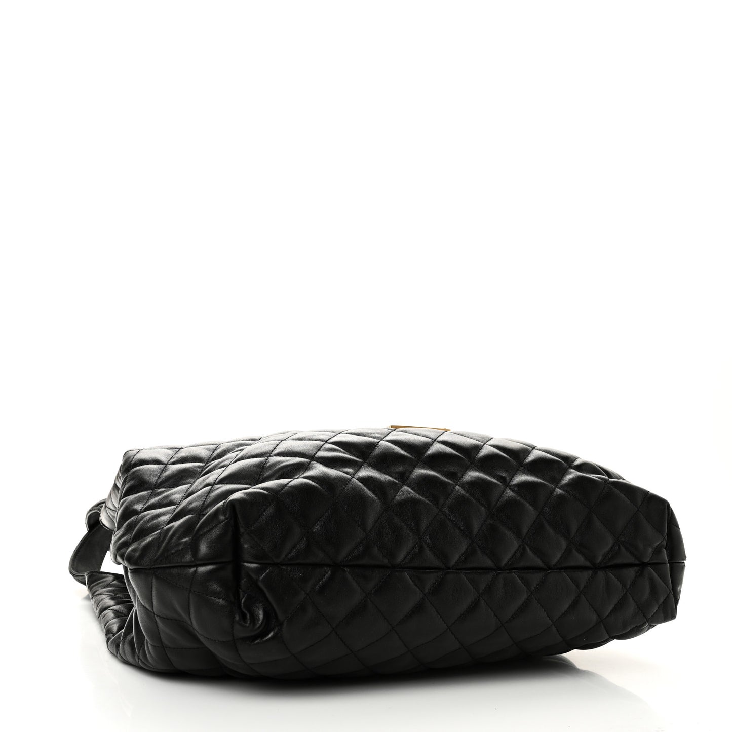 Lambskin Quilted Maxi Icare Shopping Tote Black