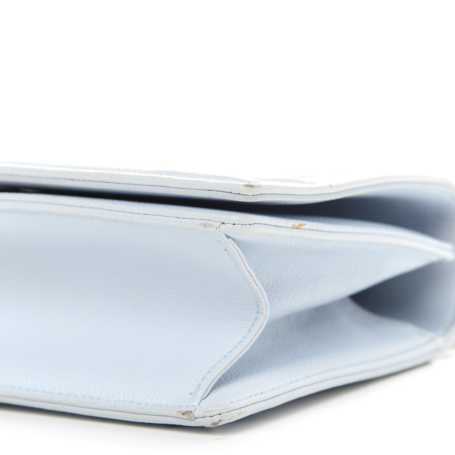 Grained Calfskin Medium Diorama Flap Bag Light blue