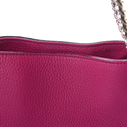 Gucci Cellarius Calfskin Medium Soho Chain Shoulder Bag Bright Bouganville 8 of 12