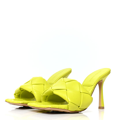 Bottega Veneta Nappa Maxi Intrecciato Lido 90mm Mule Sandals 37 Kiwi 3 of 7