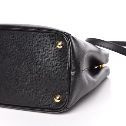 Prada Saffiano Small Galleria Double Zip Tote Black 12 of 12