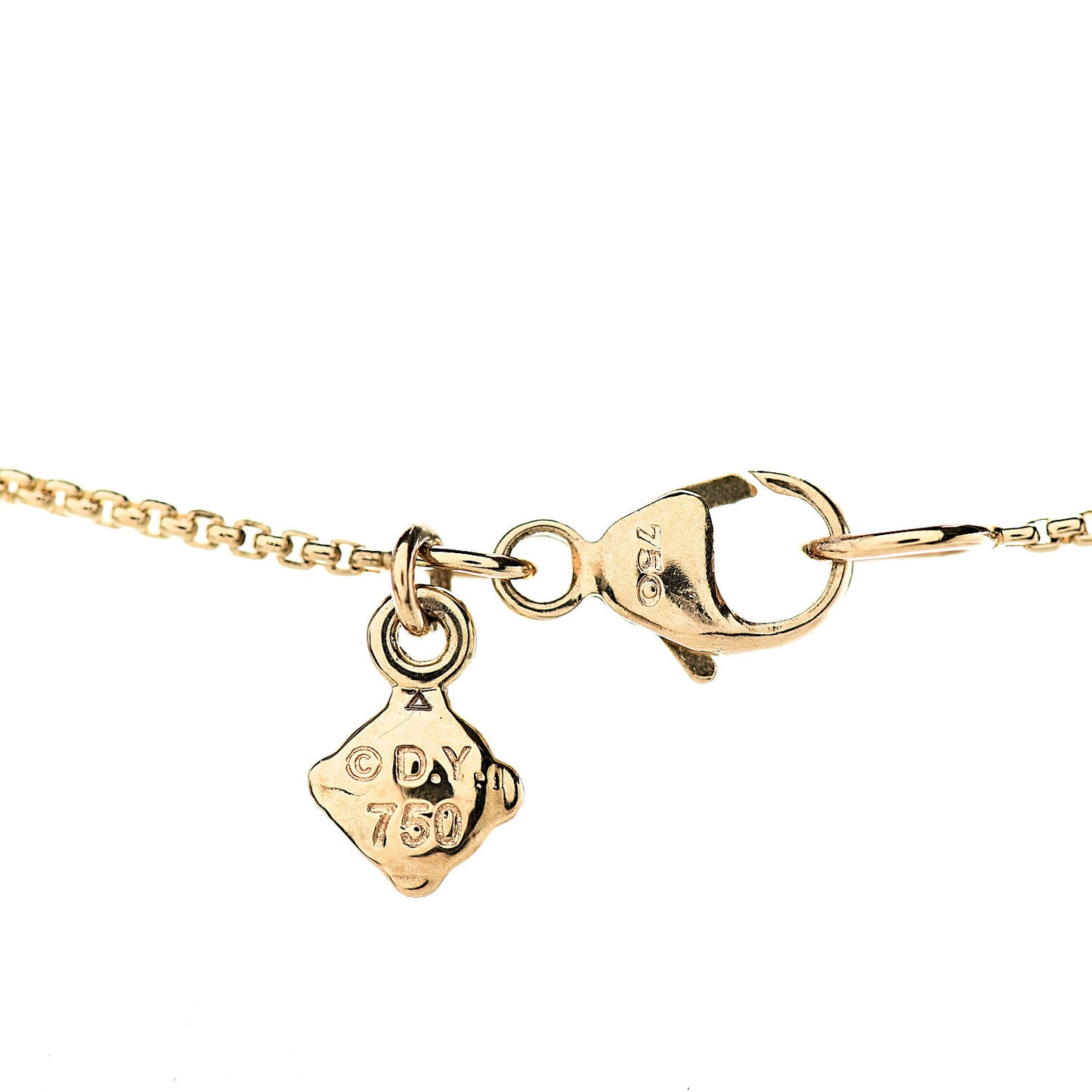 18K Yellow Gold Black Onyx Rio Rondelle Short Station Necklace
