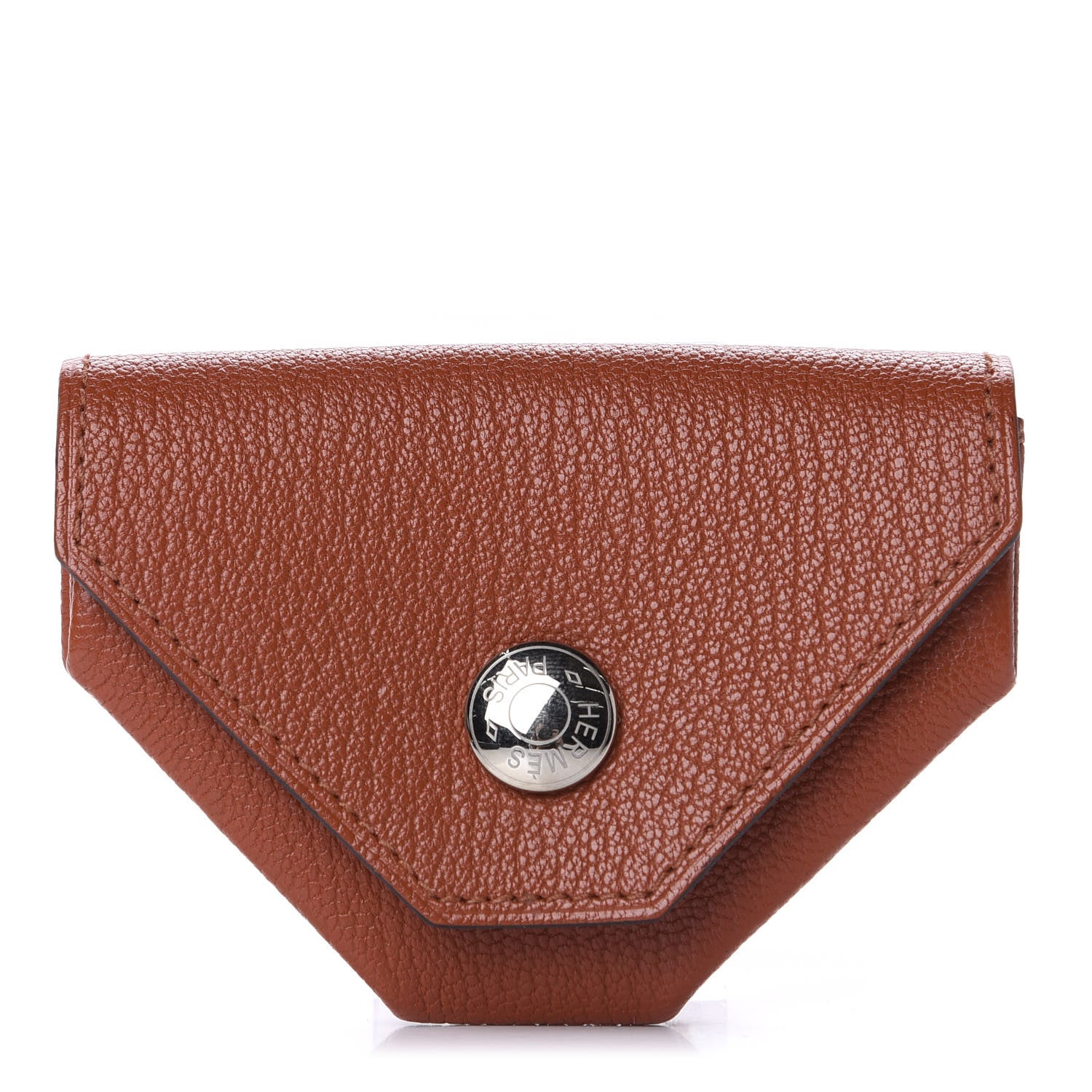 Hermes Chevre Mysore Le 24 Coin Purse Cuivre 1 of 10