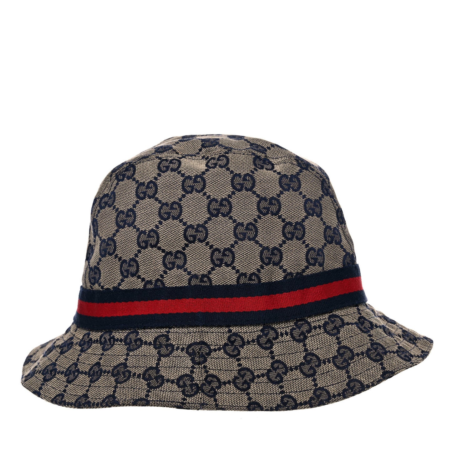 Monogram Web Bucket Hat S Blue